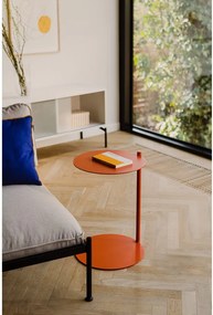 Oceľový okrúhly odkladací stolík 41x40 cm Ande – noo.ma