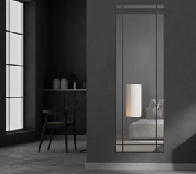 Zrkadlo v čiernom ráme Malaga, univerzálne na zavesenie/stojacie