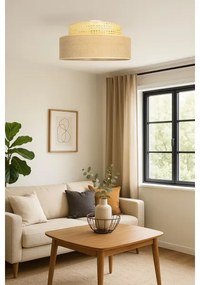 Stropné svietidlo BOHO 1xE27/60W/230V pr. 40 cm ratan