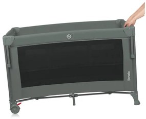 Lionelo - Cestovná postieľka 3v1 ELLEN šalviovo zelená