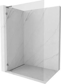Mexen, Mexen Lunar L sprchová stena ľavá 120 x 200 cm, priehľadná 8 mm, pištoľový kov - 830L-120-000-95-00-L