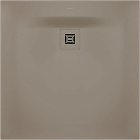 DURAVIT Sustano štvorcová sprchová vanička z materiálu DuraSolid, Antislip, 900 x 900 x 30 mm, matná béžová, 720271640000000