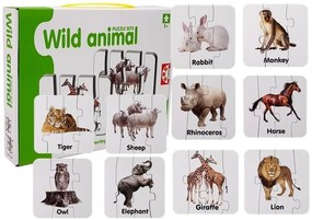LEAN TOYS Vzdelávacia hra zvieratká - Puzzle