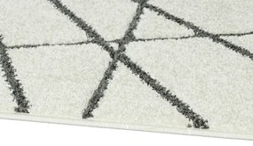 Koberce Breno Kusový koberec PORTLAND 2604/RT4I, biela, viacfarebná,133 x 190 cm