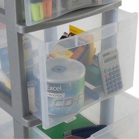 SUNDIS Úložný box s 3 zásuvkami, antracit, OFFICEMIX - MAXI