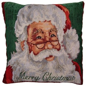 Červená obliečka na vankúš Santa Claus Christmas Rustic II - 44*44 cm