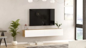 Závěsný TV stolek FR8 180 cm borovice/bílý