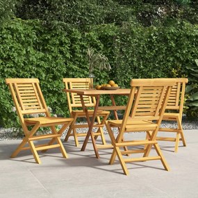 Skladacie záhradné stoličky 4 ks 47x63x90 tíkový masív 3155046