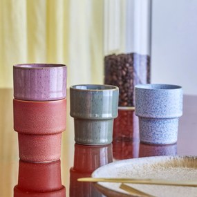 Bloomingville Hrnček Espresso Ewan Multi 75 ml – sada 4 ks