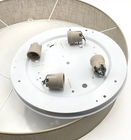 Brilagi - LED stropné svietidlo SIRIJA 4xE27/60W/230V pr. 60 cm béžová