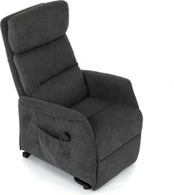 Polohovacie kreslo sivé, elektrické TV-L8960 GREY2