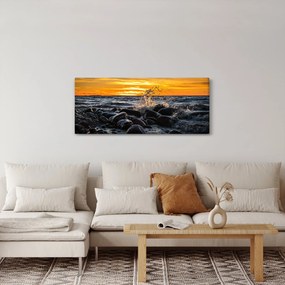 Obraz morských vĺn (120x50 cm)