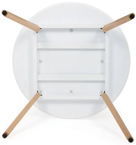 Autronic BONTEC Okrúhly jedálenský stôl 80x80cm, mdf DT-316 WT Farba: Biela