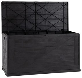 WOOD záhradný plastový úložný box 420 L, grafit