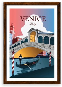 Poster Benátky - Poster A3 + čierny rám (46,8€)