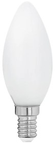 EGLO LED žiarovka, E14, C35, 4W, 470lm, teplá biela