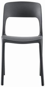 Čierna plastová stolička IPOS