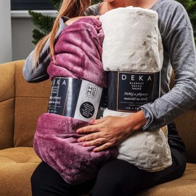 Home Elements Mikroflanelová deka, staroružová