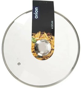 Orion Pokrievka sklenená s úchytom, 32 cm, 32 cm