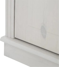 Biela knižnica z borovicového dreva 296x223 cm Anita – Støraa