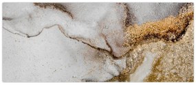 Obraz - Mramorový atrament (120x50 cm)