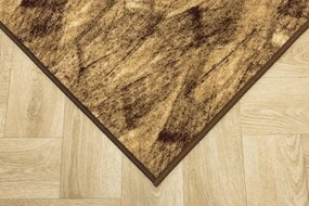 Protišmykový koberec BRUSH 17 hnedý / béžový