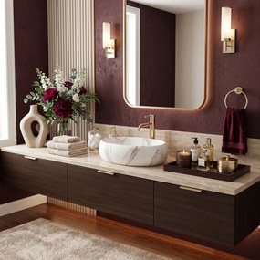 Rea Linda Lava umývadlo, 49 x 34 cm, imitácia kameňa-lava matná, REA-U8568