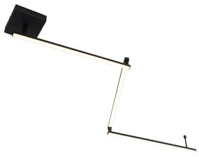 Stropné svietidlo čierne 150,8 cm vrátane LED 3-stupňové stmievateľné nastaviteľné - Annuschka