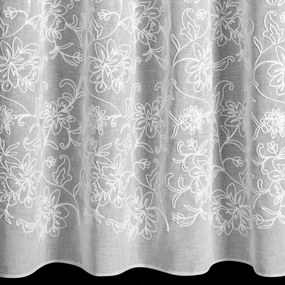 ZÁVES NA KRÚŽKOCH LILY 140X250 CM BIELA