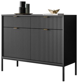 Komoda CORA, čierna matná 104 cm
