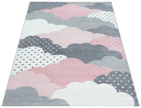 Ružovo-sivý detský koberec 160x230 cm Bambi – Ayyildiz Carpets