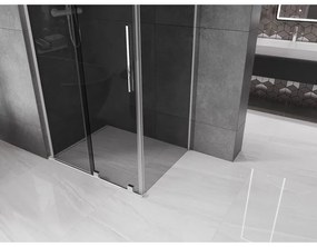 Mexen Velar L, sprchový kút s posuvnými dverami 90 x 120 cm, 8mm šedé sklo, chrómová, 871-090-120-43-01