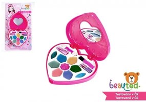 Detská sada na líčenie paleta so zrkadlom na karte 18,5x33x3cm
