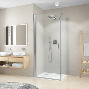 Roth Štvorcový alebo obdĺžnikový sprchový kút CI PIG+CI FXG, brillant - bez vaničky ROTH-Variant: šírka dverí: 80 cm, šírka pevnej steny: 90 cm, orie…