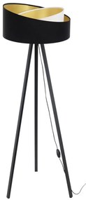 Stojacia lampa GALAXY 1xE27/60W/230V čierná/biela/wenge