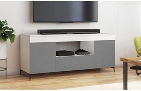TV skrinka/stolík Giuseppo  (sivá + biela). Vlastná spoľahlivá doprava až k Vám domov. 1098651