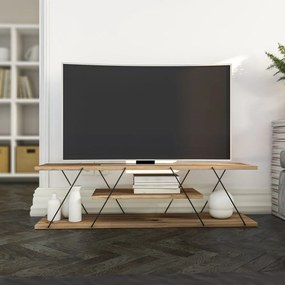 TV stolík v dekore orecha v prírodnej farbe 120x33 cm Canaz – Kalune Design
