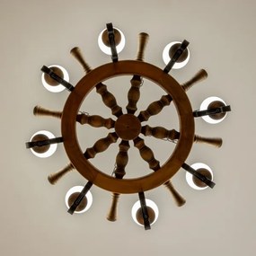 Brilagi - Luster na reťazi TIMONA 8xE14/40W/230V pr. 70 cm buk