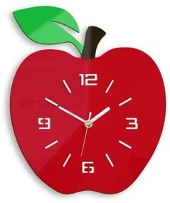 Sammer Jablkové hodiny na stenu v červenej farbe apple