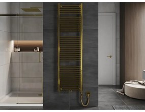 Mexen Mars, elektrické vykurovacie teleso 1800 x 500 mm, 600 W, zlatá lesklá, W110-1800-500-2600-50