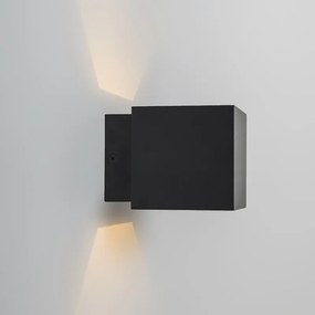 Sada 2 dizajnových nástenných svietidiel čierna/zlatá vrátane LED - Caja