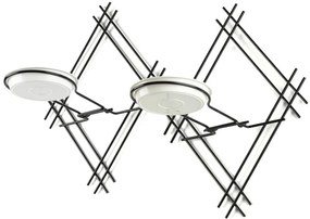 NÁSTENNÝ DRŽIAK NA KVETINÁČ EVELIN 41X60X26 CM ČIERNA