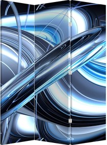 Paraván - Modré abstrakcie (126x170 cm)