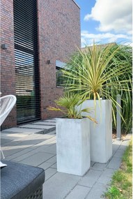 Kvetináč BLOCK, sklolaminát, výška 80 cm, betón design