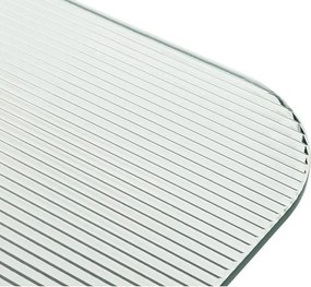 Konferenčný stolík so sklenenou doskou v prírodnej farbe 55x105 cm Kob – noo.ma