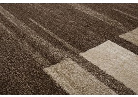 Kusový koberec Pruhy tmavo hnedý S 200x290cm