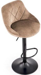 Barová stolička 106x47 cm čierna/hnedá