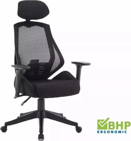 SI Q-406 M otočná stolička čierna