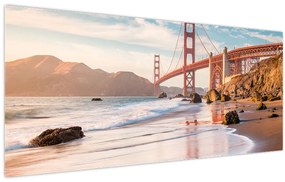 Obraz - Golden Gate Bridge (120x50 cm)