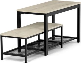 Set dvoch botníkov prírodný ABO-W2124 SON (2 ks)